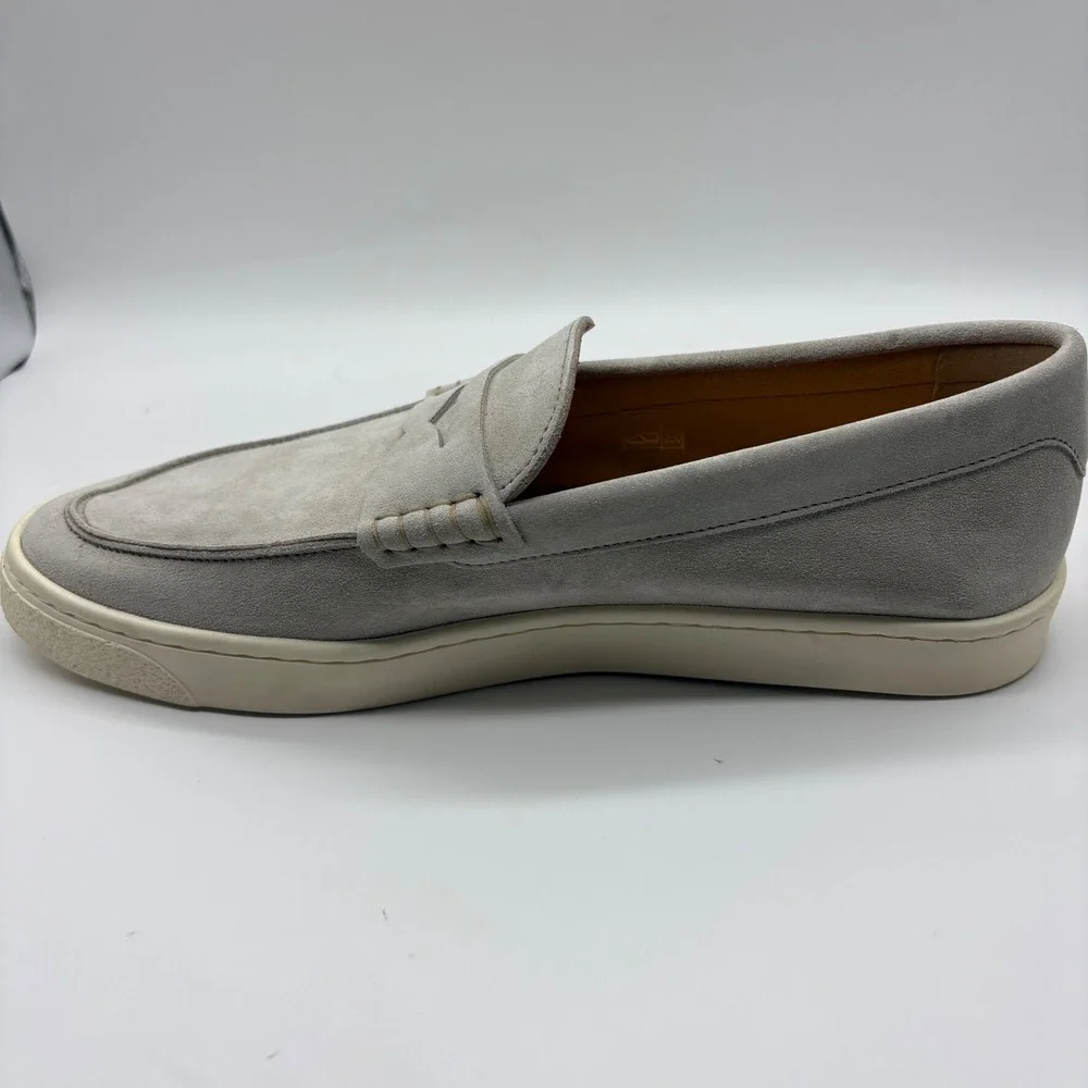 Brunello Cucinelli Penny Loafer‎ Sneaker Suede Gray EU 41 US 8 Made Italy